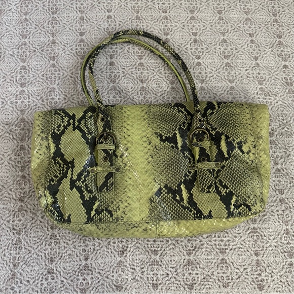 Carlisle Green Python Leather Bag - Picture 6 of 6